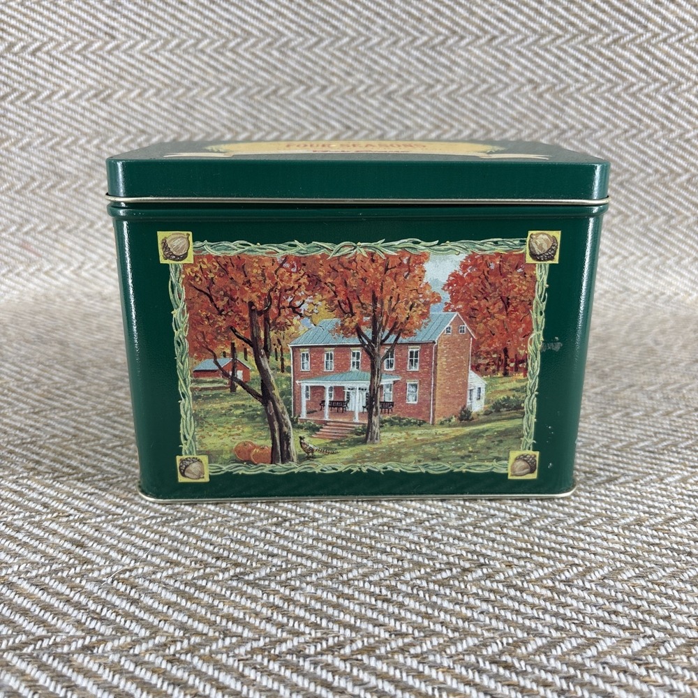 Bob Evans Collector's Recipe Tin, "Celebrating Four Seasons Down on the Farm"
